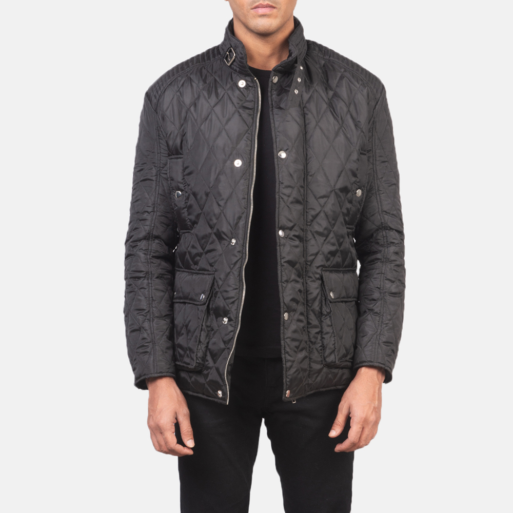 Mens Barry Black Quilted Windbreaker Jacket_3518-4-1618223198740